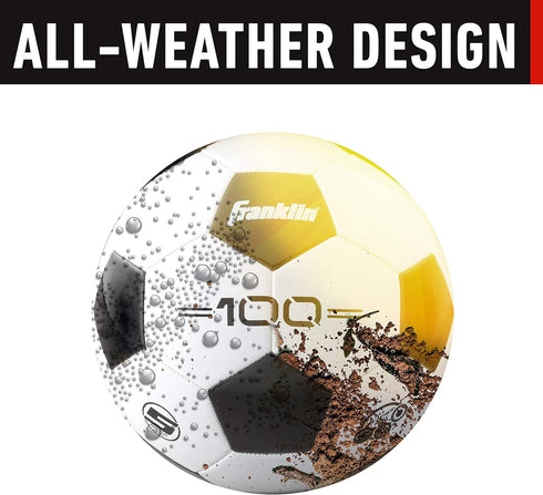 Franklin Sports Soccer Balls - Youth + Adult Size 3, 4 + 5 - Black + White Bulk Packs