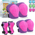 SAMIT Knee Pads for Kids 3-8 Years, Boys Girls Protective Gear Set, Toddler Knee and Elbow Pads with Wrist Guards, 6 in