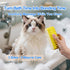 3-in-1 Triangular Dog Bath Brush for Dogs & Cats, Silicone Pet Grooming Brush with Deshedding Bristles, Massage Cones
