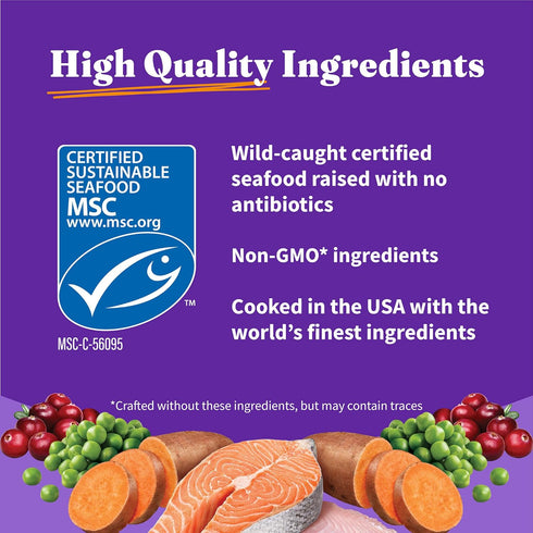 Halo Holistic Indoor Cat Food Dry, Grain Free Wild-Caught Salmon & Whitefish Recipe for Healthy Weight Support, 6-lb Bag