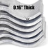 Mabeeze Dog Kennel Panel Clamps for 1-3/8" Pipes - 20 sets Pack of Galvanized Steel Connectors for Chain Link Fence