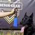 Dingo Gear Tug Toy for Dog Training, Agility Tug of War, French Linen Dog Bumper with Handle, 6" Blue