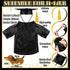 Dog Graduation Cap and Gown Costume Class of 2024 Washable Dog Graduation Shirt with Pet Graduation Hat for Dog Cat (Black)