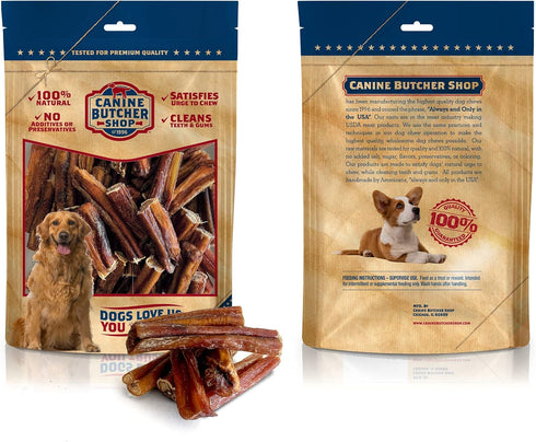 Bully Stick Bites Raised & Made in USA - 1 lb, Odor Free, All-Natural Dog Chews