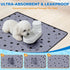 2 Pack 63"x63" Fostanfly Non-Slip Washable Pee Pads for Dogs, Large Ultra-Absorbent and Leak-Proof Reusable Potty