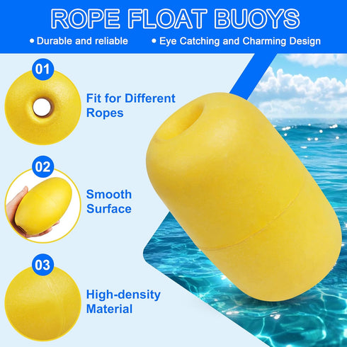 4/8pcs OROOTL Rope Floats Marine Buoy Float, Crab Trap Floats Buoys Fishing Marker Buoy Plastic Water Buoy for Boats