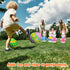 12 28 Inch Set 10 2 Shappy Pcs Giant Inflatable Easter Bunny Bowling with Egg, Inflatable Easter Game for Kids Adults