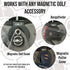 Magnetic Golf Bag Landing Pad – Metal Hub for Easy Grab-and-Go Golf Gear, Includes Free Utility Pouch