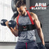 Tikaton Arm Blaster with Wrist Wraps for Biceps & Triceps, Adjustable Bicep Curl Support for Bodybuilding