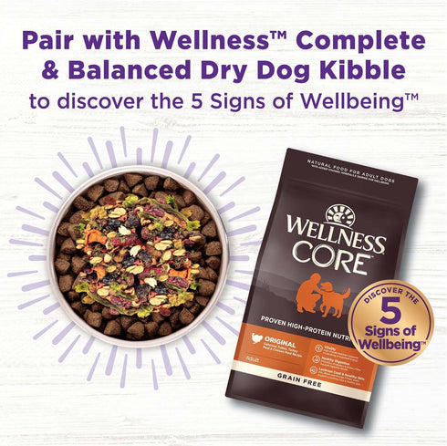 Wellness Bowl Boosters, Dog Food Topper for Small, Medium, & Large Breeds, Grain Free, Heart Health Chicken