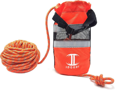 Throw Bag for Water Rescue, 70ft Reflective Throwable Rope, Floating Rescue Ropes for Kayaking, Boating Equipment