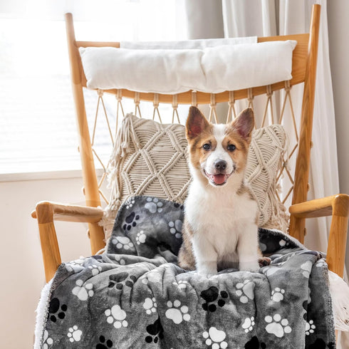 Waterproof Pet Blanket Dog Blankets, Super Soft Warm Fluffy Facecloth Sofa Car Bed Protector, Urine Proof Washable