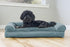 Furhaven Pillow Dog Bed for Medium/Small Dogs, Removable Bolsters, Washable Cover, Plush & Suede, Deep Pool