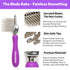 Pain-Free Dematting Comb Kit for Dogs & Cats, Dual-Side Detangling Comb Set, Dematting Brush for Long Haired Pets