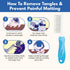 Dog & Cat Combs for Grooming Long Haired Cats & Dogs - Top Detangler Brush for Long & Curly Hair, Perfect for