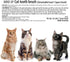 15 2EA MIND UP Cat Toothbrush with Detachable Head, Angled Handle for Comfortable Brushing, Includes Spare Brush Head