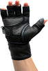 2" 7 5/8" 8") Epic Leather Gym Gloves with Built in Wide Wrist Wraps Best Grip & Design for Weightlifting Power Lifting