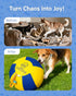 SHEENLULU 18'' Herding Ball for Dogs, Dog Traing Balls with Handle and Bell, Australian Shepherd, Border Collie, Cattle