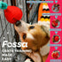Fossa Interactive Dog Toys, Puzzle Treat Dispenser with Rope for Reducing Boredom and Anxiety