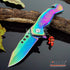 KCCEDGE BEST CUTLERY SOURCE EDC Pocket Knife, Razor Sharp Edge Drop Point Blade, Camping Gear