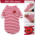 DENTRUN Hairless Cats Shirt, Breathable Daily Wear Clothes, Stripe Vest, Adorable Pajamas Jumpsuit