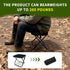 MealFlow Pro Backpack Portable Foldable Stool, Pocket Chair Camping Fishing Stool, Mini Outdoor Camping Stool Sling