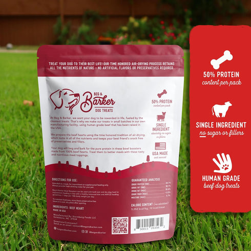 (8 Pack 1) 100% Beg & Barker Beef Dog Food Toppers Ounce, of Made in USA Single Ingredient Meal Topper for Picky Eaters