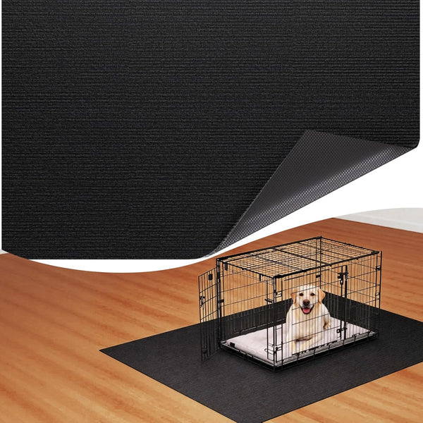 Dog Crate Mat, 46 in x 60 in Dog Playpen Mat Rubber