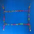 Star Shape Clear Color Chain Links, Plastic Neon Toy Parrot Bird Foot Parts, Kid DIY, 100pcs