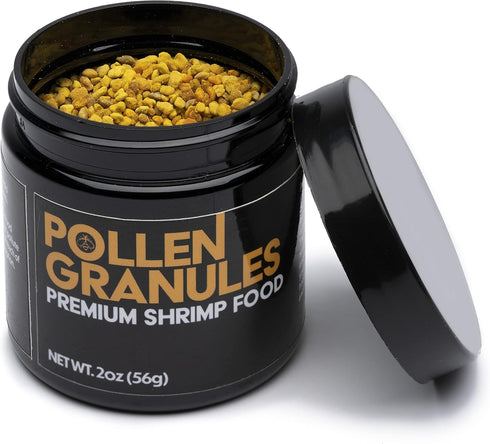 2oz Aquatic Arts Bee Pollen Shrimp Food Granules for Amano, Cherry, Neocaridina, and Other Freshwater Shrimp