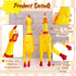 2 Pcs 12 Inch Large Rubber Chicken Dog Toys, Yellow Squeaky Chicken, Screaming Prank Noise Maker