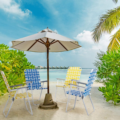 Hikarinowa 2 Pack 264 lbs,for 55x62x92.5cm) Patio Folding Lawn Chairs for Adults,Outdoor/Indoor Portable Beach