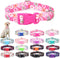Weimostar Dog Collar with Floral Pattern, Soft Comfortable Adjustable Buckle Cute Durable Nylon Puppy Collars for