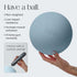 8" 100% Bala Pilates Ball, Non-Weighted Exercise Ball - Small Yoga Ball for Barre, Stretching, Strength & Core Training