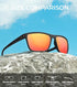 KALIYADI Polarized Sunglasses for Men - Lightweight UV Protection for Driving, Fishing, Golf