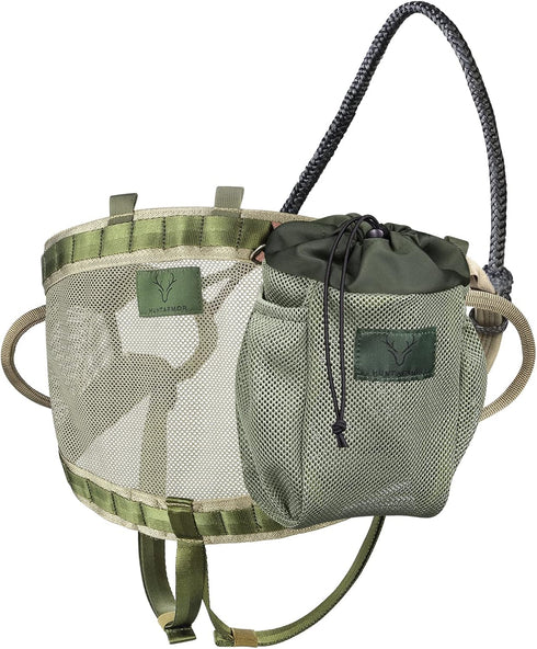 skiguard Saddle Bags Hunting Dump Pouch, Mesh Dump Pouches with Drawstring Closure for Hunting Saddle Accessories