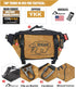 Rough Enough Tactical Fanny Pack for Men, Large Crossbody Waist Bag for Hunting, Hiking, Fishing in Military Khaki