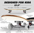 Magneto Complete Skateboard, Maple Wood with ABEC 5 Bearings, Kids Cruiser Skateboard for Beginners