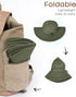 FURTALK Sun Hats for Men and Women, Packable Wide Brim Summer UV Protective Bucket Hat UPF 50+ for Fishing, Hiking