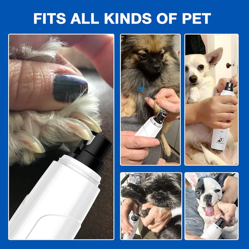 Trimmers 2 2 Nail Grinder for Dogs - Upgraded Dog Nail Super Quiet, Speeds, Rechargeable, Grinding Wheels for Small