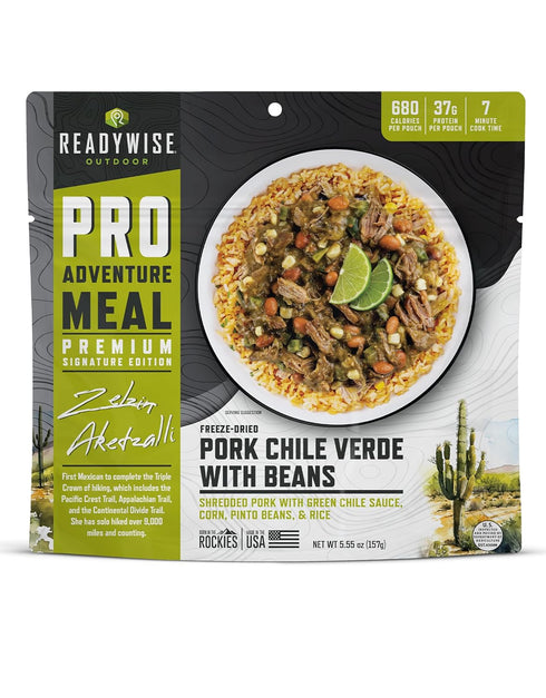 ReadyWise Outdoor Pro Adventure Meal - Pork Chile Verde with Beans, 2