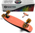 Skatro Mini Cruiser Skateboard - 22x6 inch Retro Style Plastic Board
