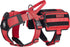 OneTigris Service Dog Vest Harness, Red, Large, Molle Backpack with Pouches for Medium & Large Dogs