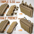 WYNEX Molle Admin Pouch of Kangaroo Style, Tactical Utility Tool Pouch with Mag/Zipper Strip Insert Modular EDC Medical