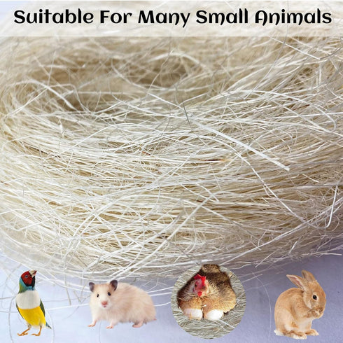 kathson Bird Nesting Materials, Coconut Fiber Bedding for Birds and Small Animals, Warm and Breathable, 6 Pack