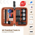 YOREPEK Golf Accessories Kit for Men, Leather Case Set with Balls, Tees, Divot Knife, Rangefinder