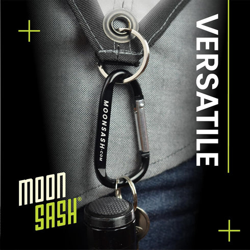 MOONSASH Reflective Sash for Walking at Night, USA-Made, Fitted, Reversible Night Walking Safety Gear for Women & Men