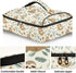 Seamless ALAZA Insulated Casserole Carrier for Hot or Cold Food, Funny Baby Sloths Floral Food Carrier for Potluck