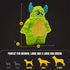 Bite Force Dog Toy - Large Durable & Strong Plush Green Monster Dog Toy, Kevlar-Reinforced for Aggressive Chewers