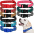 9 Pieces Adjustable Dog Collar for Medium Dogs, Soft Nylon with Quick Release Buckle, Retro Colors
